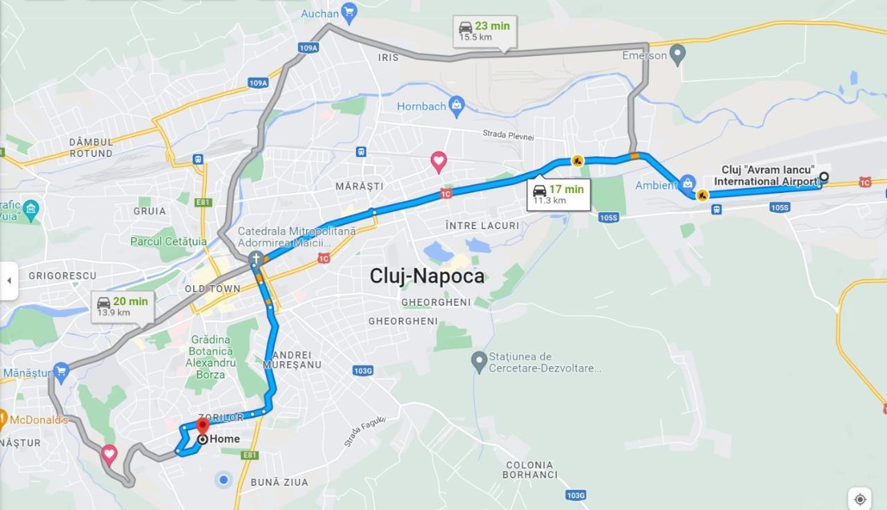 Cosy One Bedroom Flat With Free Parking & Wifi Cluj-Napoca Esterno foto